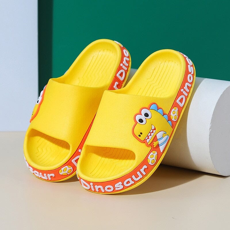 Dinossan - Sandália Slide Infantil Criativaê Amarelo 24-25 (16cm) 