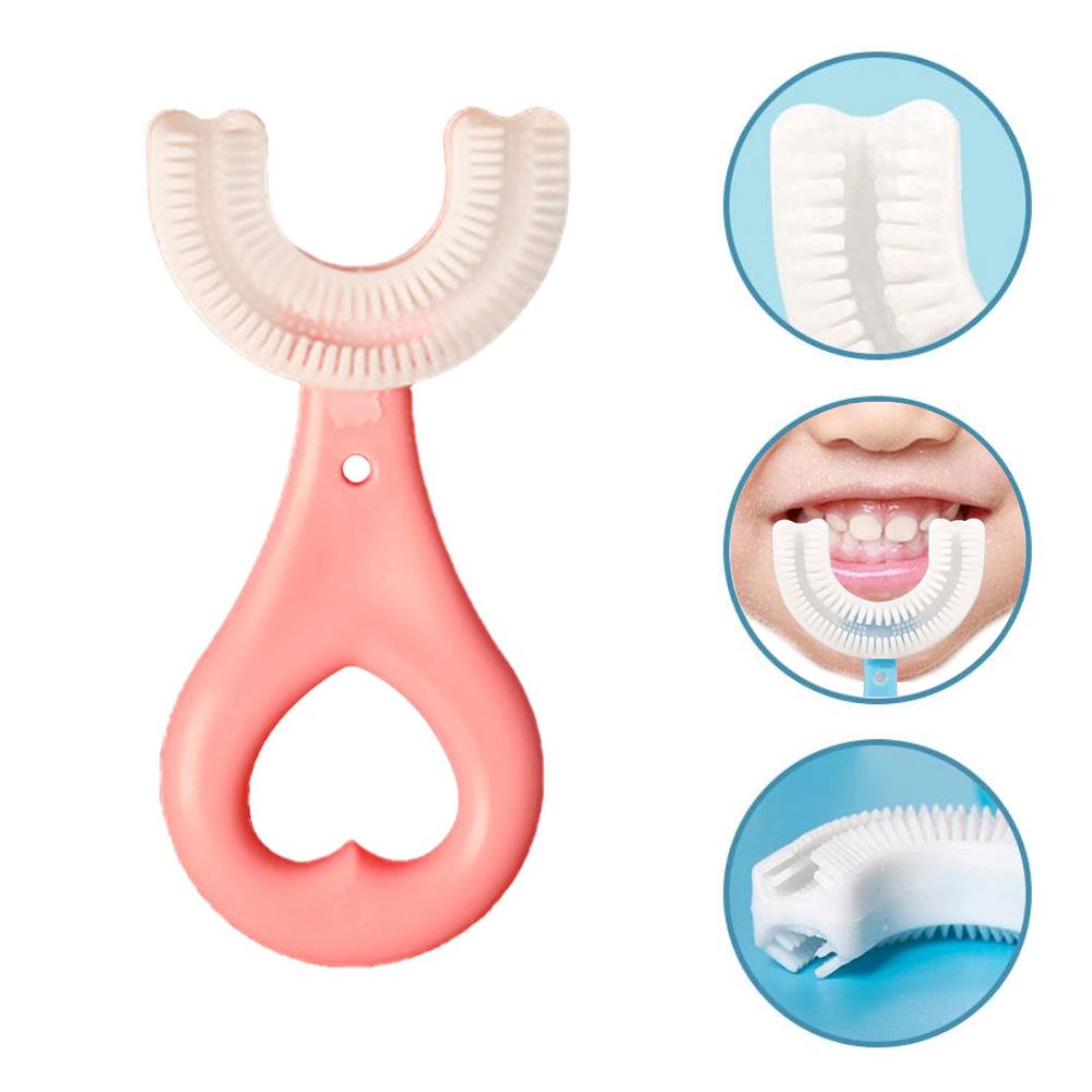 Escova de Dentes Infantil Easy Clean Kids 360° - Criativaê I&C 3 Criativaê 1 Rosa (1 a 6 anos)