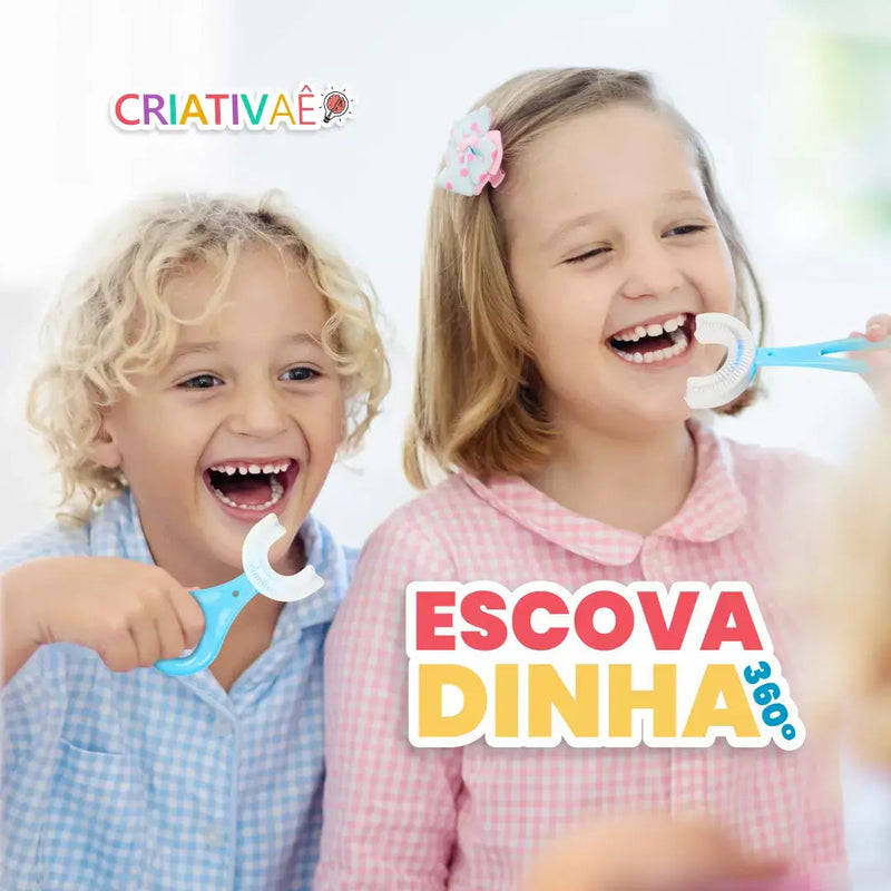 Escovadinha 360° - Escova de Dentes Infantil + Brinde Exclusivo I&C 3 Criativaê 