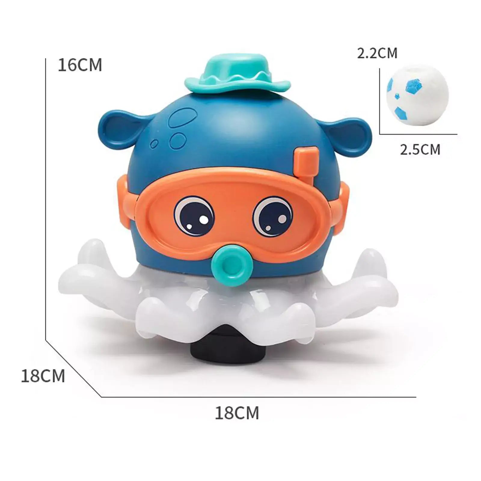 Fluffyto - Polvo Flutuante Interativo + Brinde Exclusivo 0-2 Criativaê Azul
