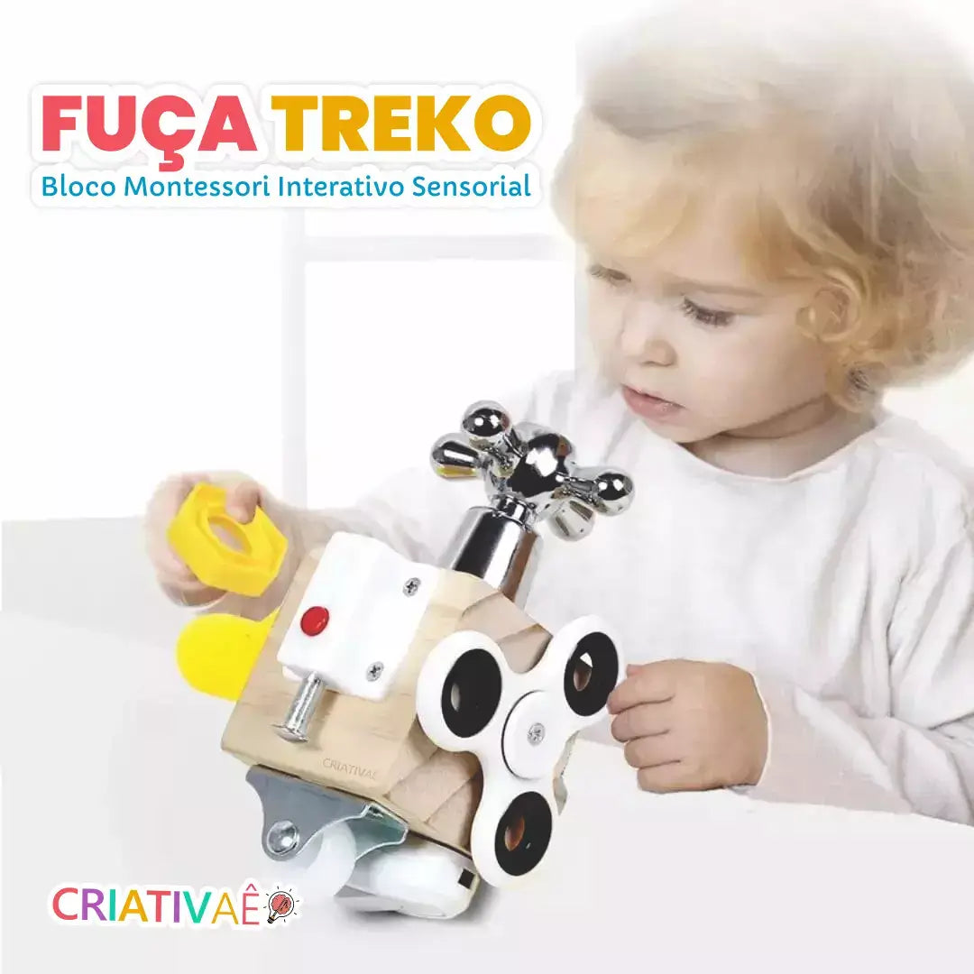 Fuça Treko - Bloco Montessori Interativo Sensorial I&C 3 Criativaê