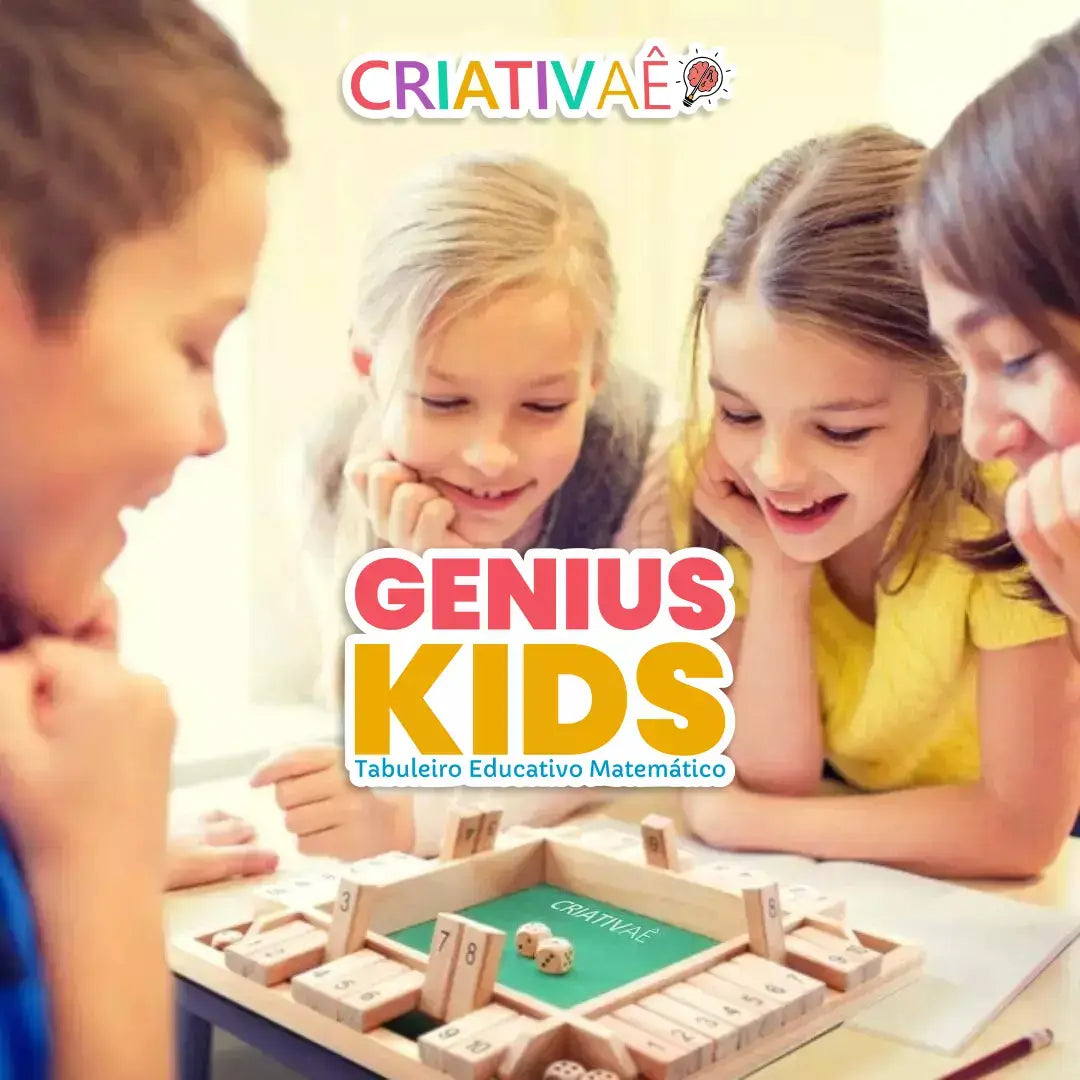 Genius Kids - Jogo de Tabuleiro Educativo para Cálculos Matemáticos I&C 3 Criativaê
