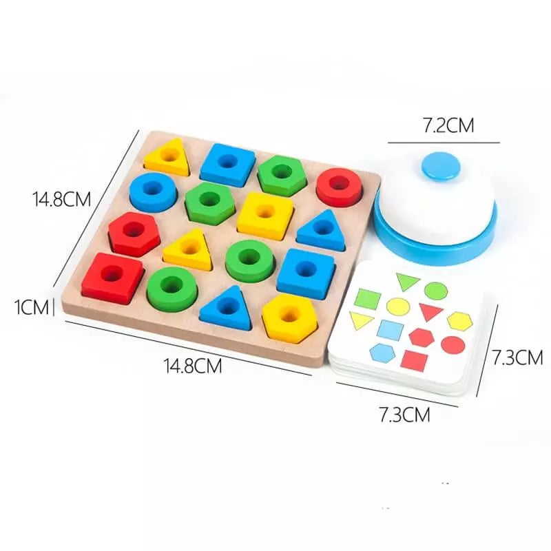 GEOMETRI KIDS™ Criativaê - Brinquedo Educativo de Formas Geométricas + Brinde Exclusivo I&C 3 Criativaê