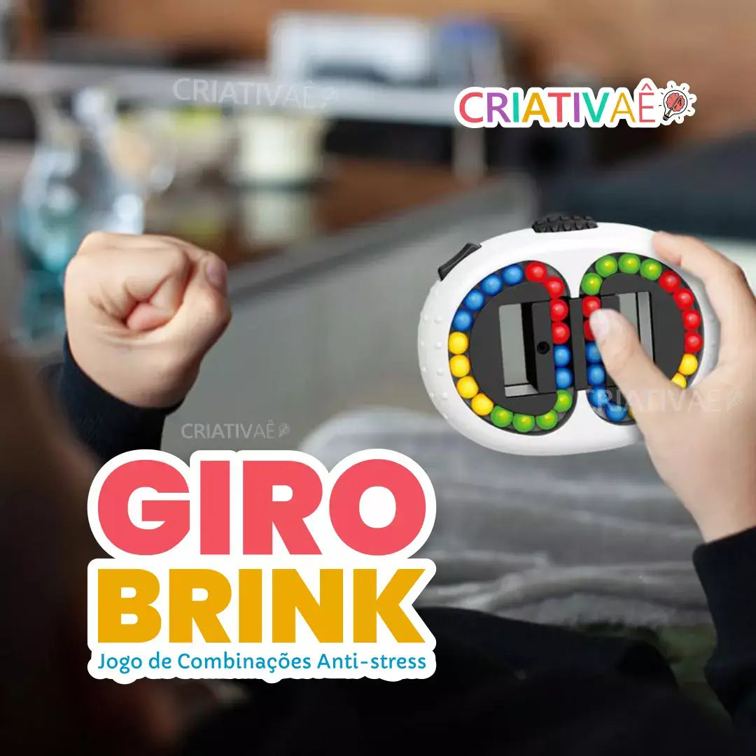 Girobrink - Jogo de Combinações Giratório Anti-stress + Brinde Exclusivo 3+ Criativaê