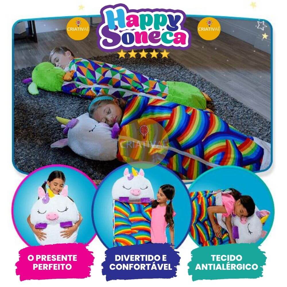 Happy Soneca - Saco de Dormir Infantil 3 em 1 Criativaê I&C 3 Criativaê