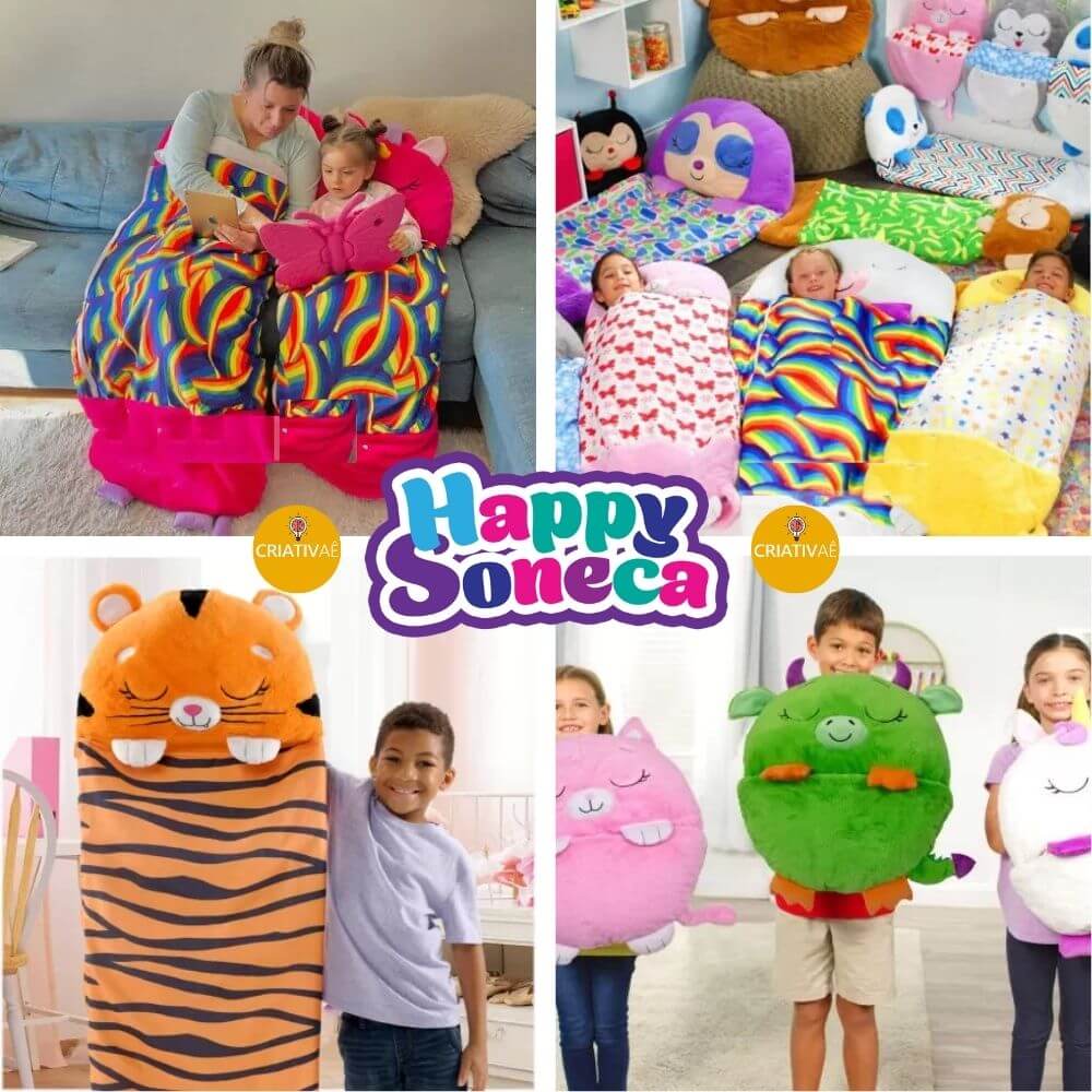 Happy Soneca - Saco de Dormir Infantil 3 em 1 Criativaê I&C 3 Criativaê