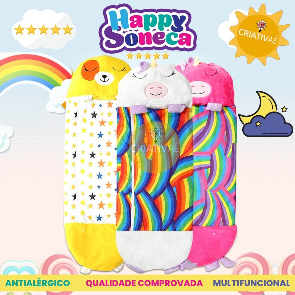 Happy Soneca - Saco de Dormir Infantil 3 em 1 Criativaê I&C 3 Criativaê