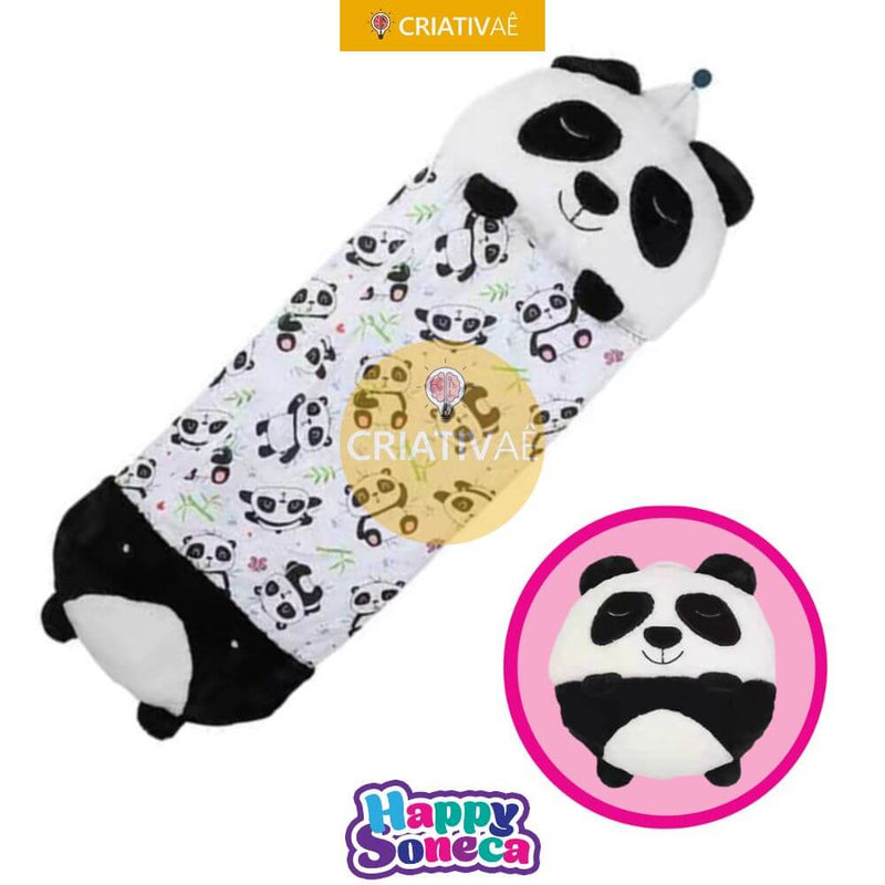 Happy Soneca - Saco de Dormir Infantil 3 em 1 Criativaê I&C 3 Criativaê Panda 135cm 