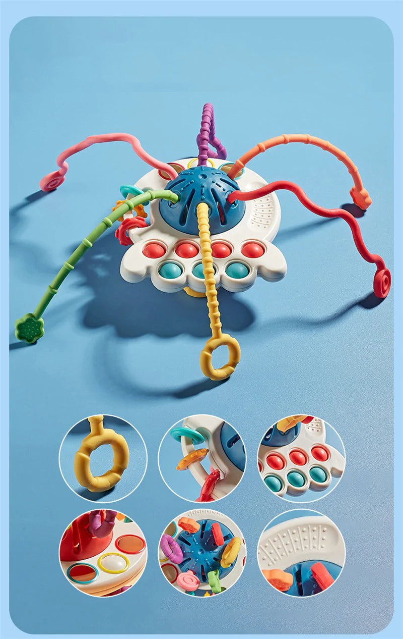 Kids UFO- Brinquedo Sensorial Montessori 3 em 1 I&C 3 Criativaê