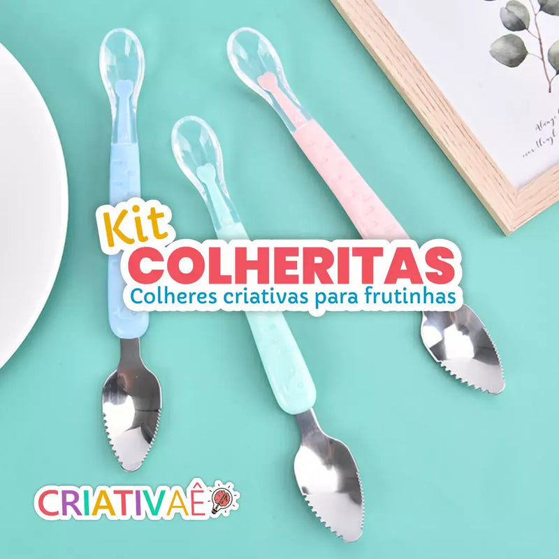 Kit Colheritas - Colheres Criativas para Frutinhas Criativaê 
