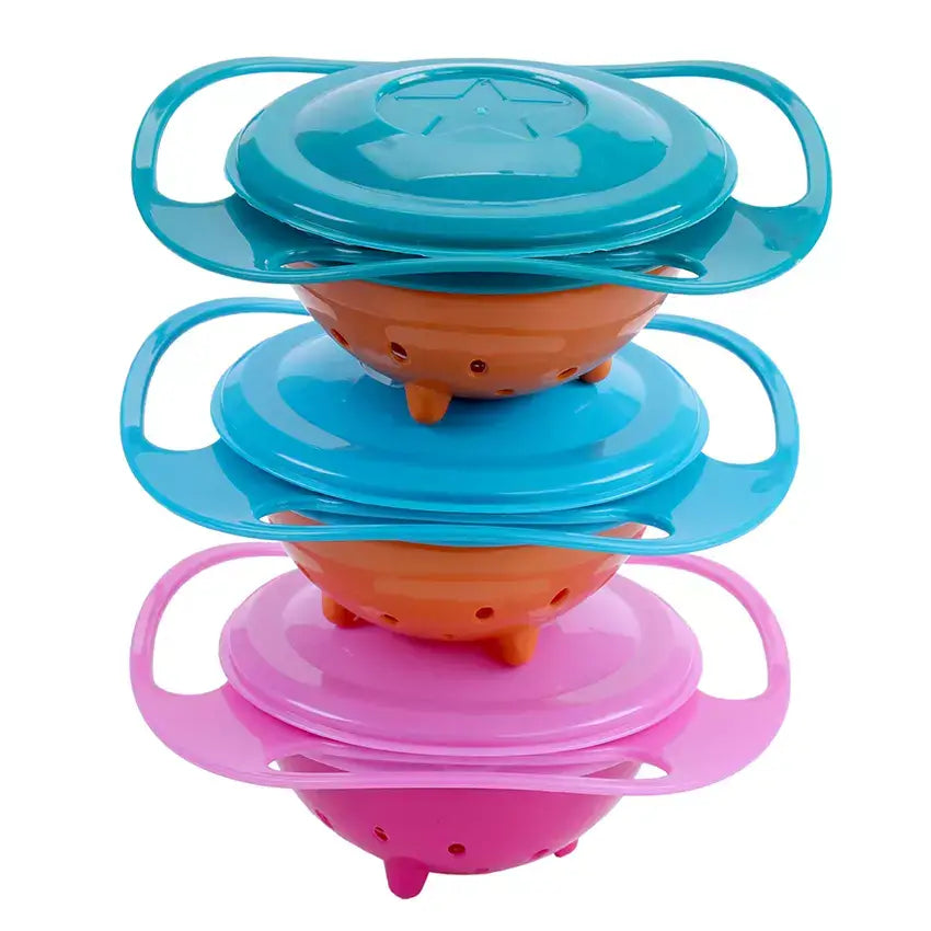 Kit Pratikinho - 3 Pratinhos 360° que não deixam a comida cair + Brinde Exclusivo Criativaê