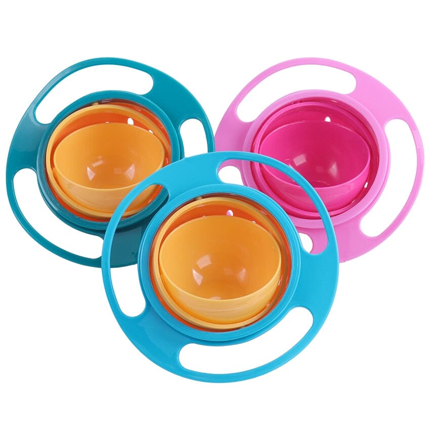 Kit Pratikinho - 3 Pratinhos 360° que não deixam a comida cair + Brinde Exclusivo Criativaê Kit 3 Pratinhos
