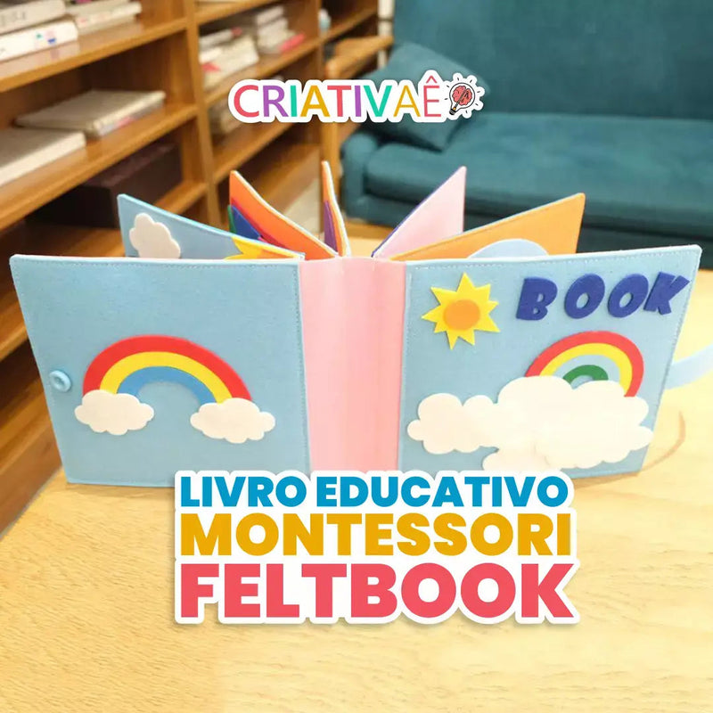 Livro Educativo Montessori - Criativaê FeltBook I&C 3 Criativaê 