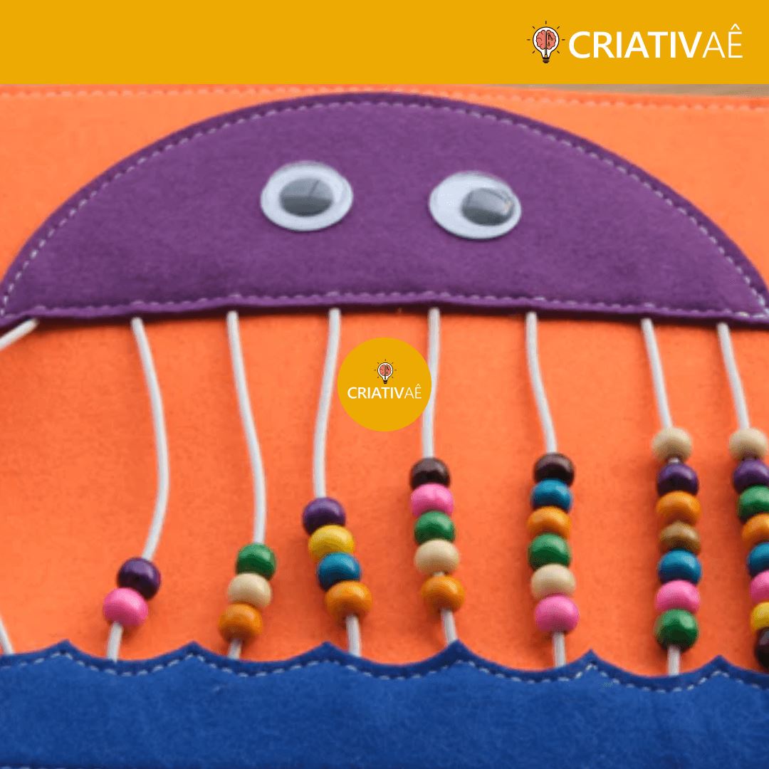 Livro Educativo Montessori - Criativaê FeltBook I&C 3 Criativaê