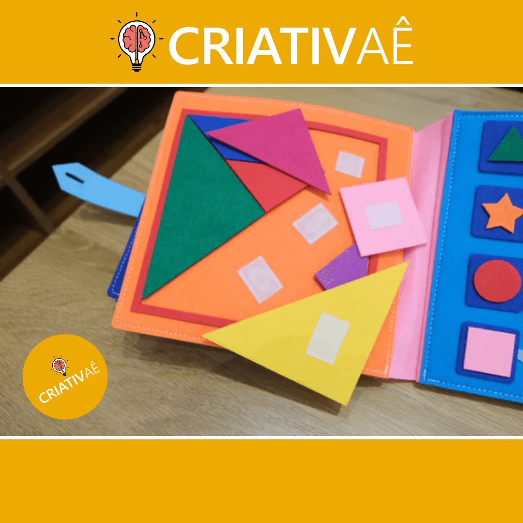 Livro Educativo Montessori - Criativaê FeltBook I&C 3 Criativaê