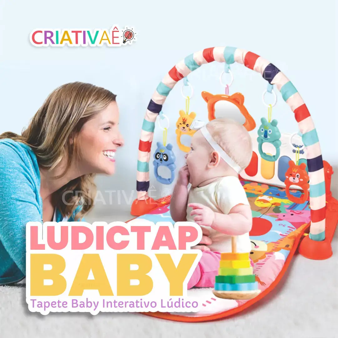 LudicTap Baby - Tapete Baby Interativo Lúdico + Brinde Exclusivo Criativaê