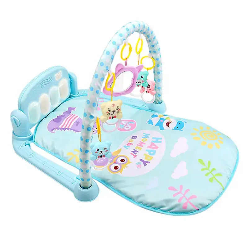 LudicTap Baby - Tapete Baby Interativo Lúdico + Brinde Exclusivo Criativaê Azul