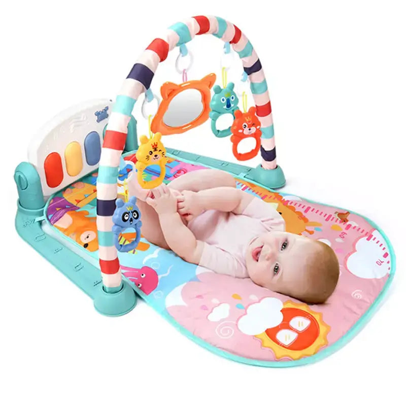 LudicTap Baby - Tapete Baby Interativo Lúdico + Brinde Exclusivo Criativaê Azul Claro