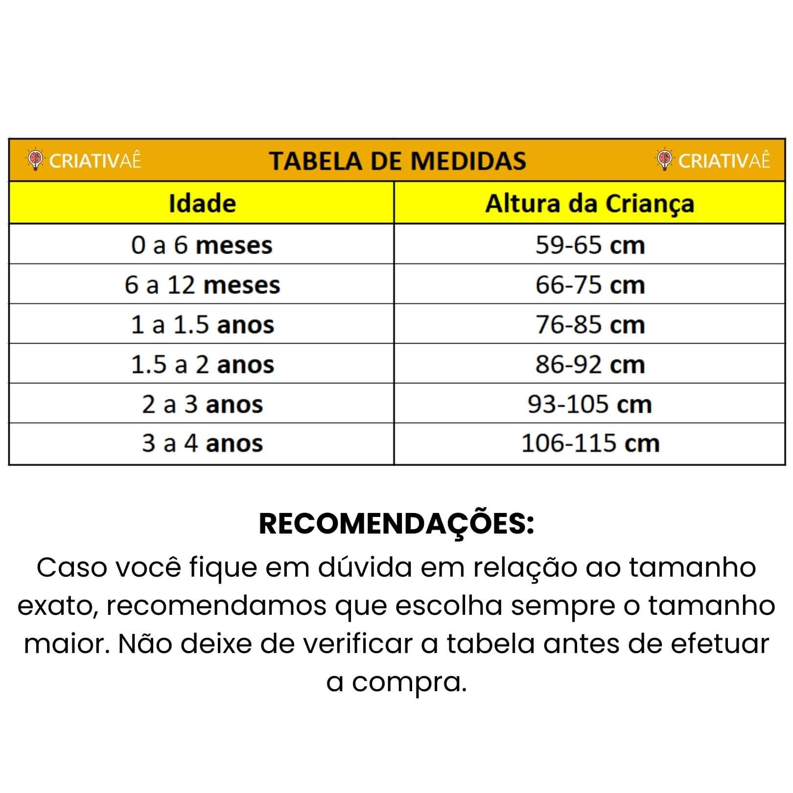 Macacão Baby Bichinhos Criativaê - Tecido Premium Resistente e Antialérgico I&C 3 Criativaê