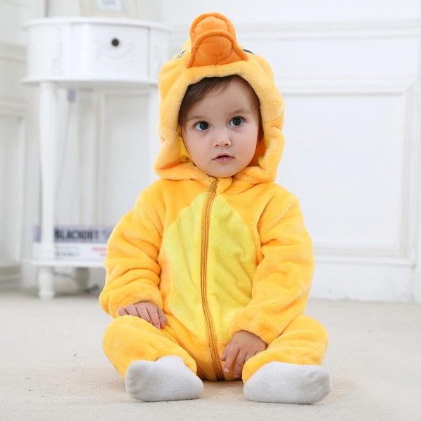 Macacão Baby Bichinhos Criativaê - Tecido Premium Resistente e Antialérgico I&C 3 Criativaê Pato 0 a 6 meses
