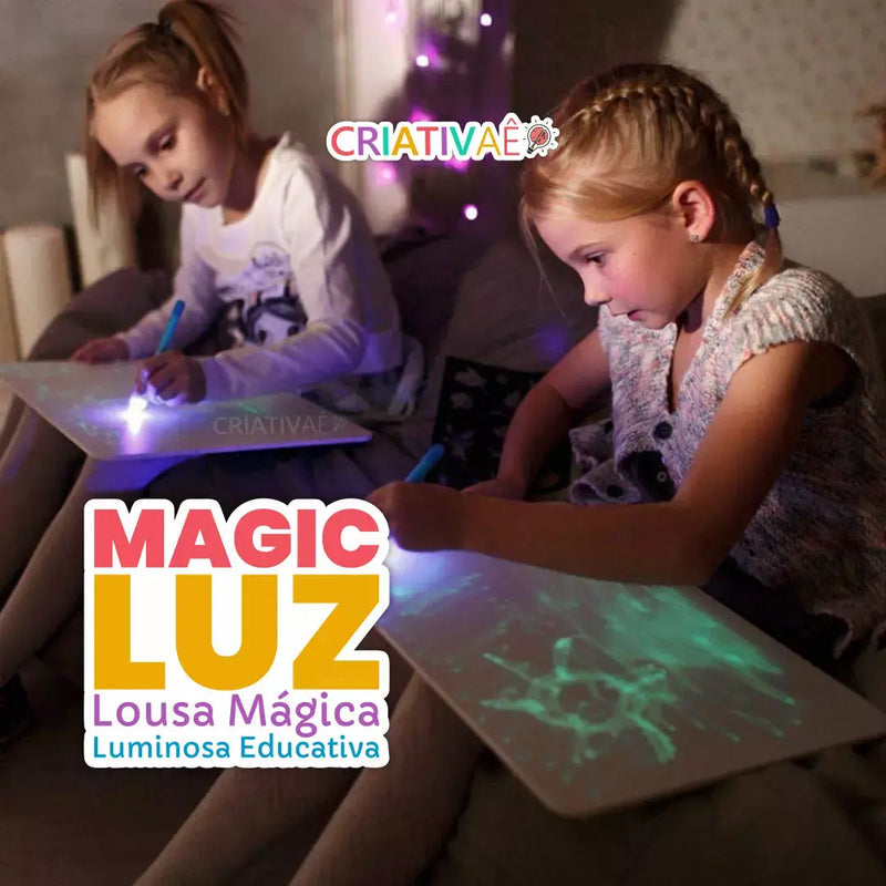 Magic Luz - Lousa Mágica Luminosa Educativa I&C 3 Criativaê