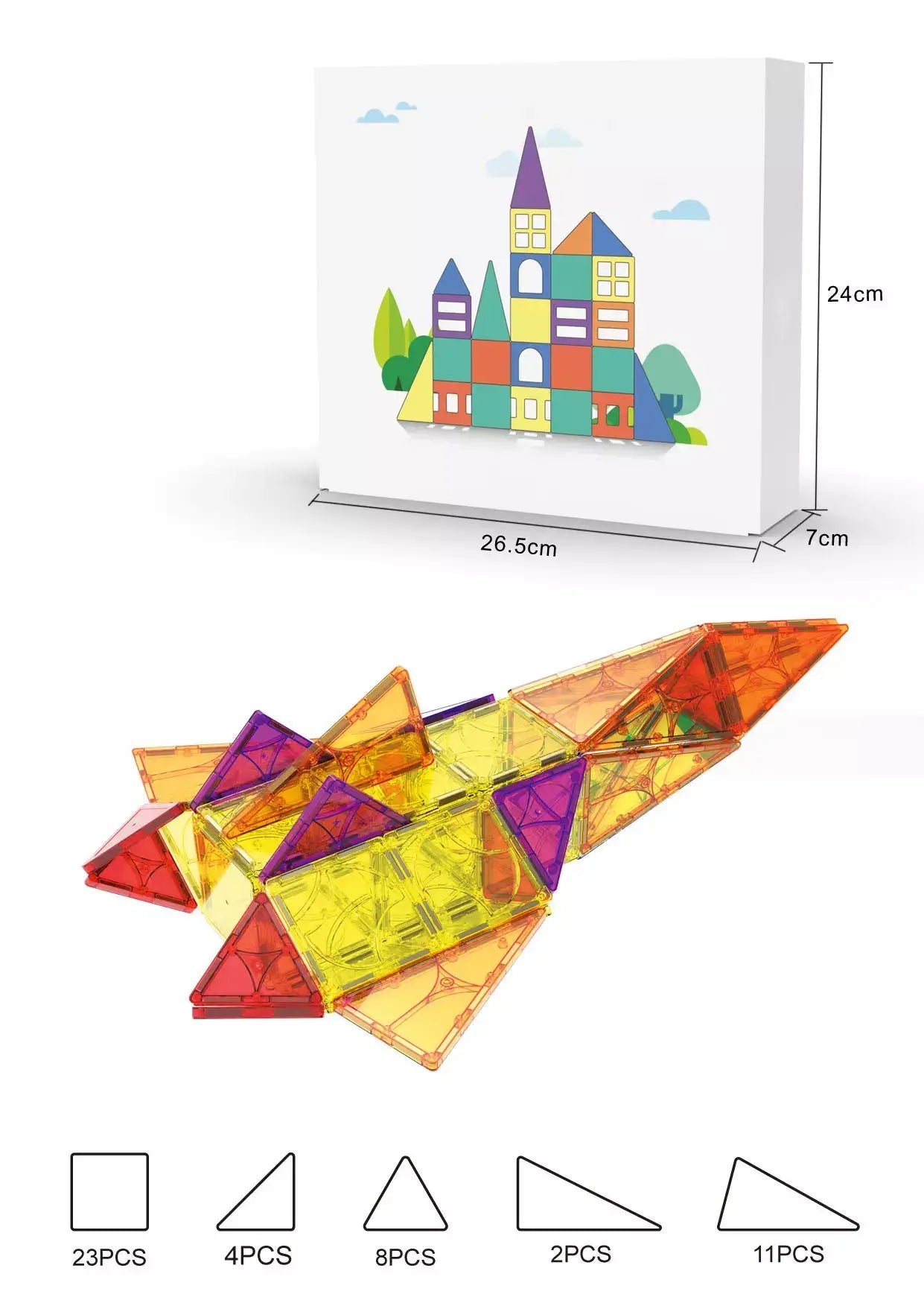 MagnaBuild- Construção Magnética 3+ Criativaê 40 peças