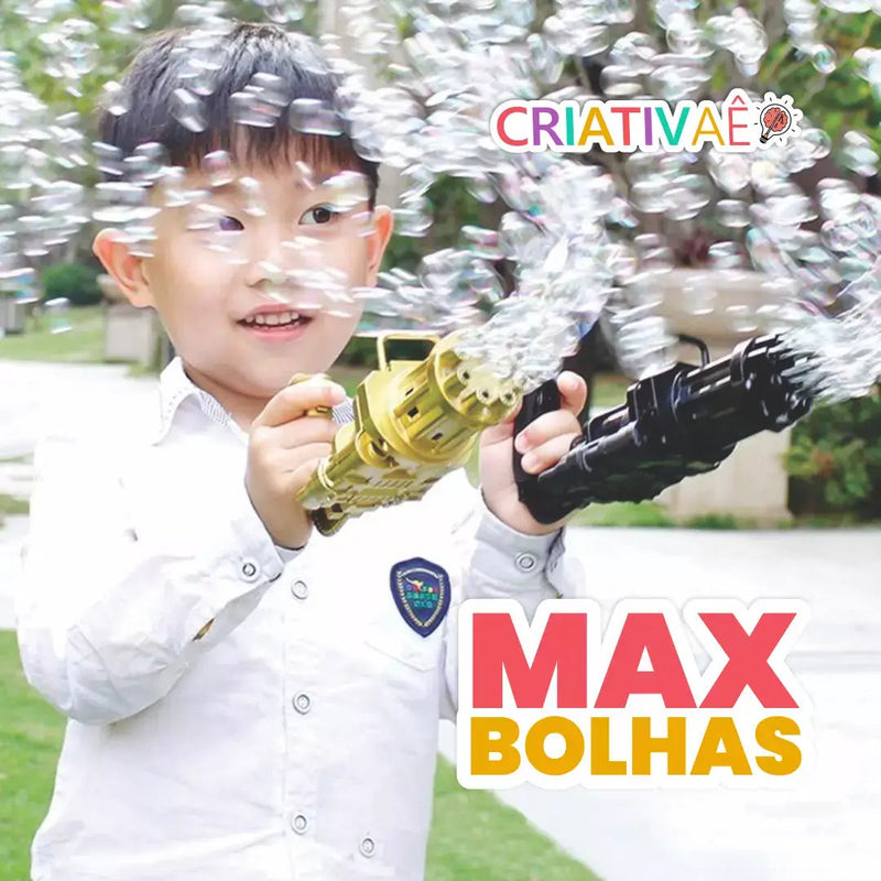 Max Bolhas - Metralhadora de Bolhas de Sabão Criativaê I&C 3 Criativaê 