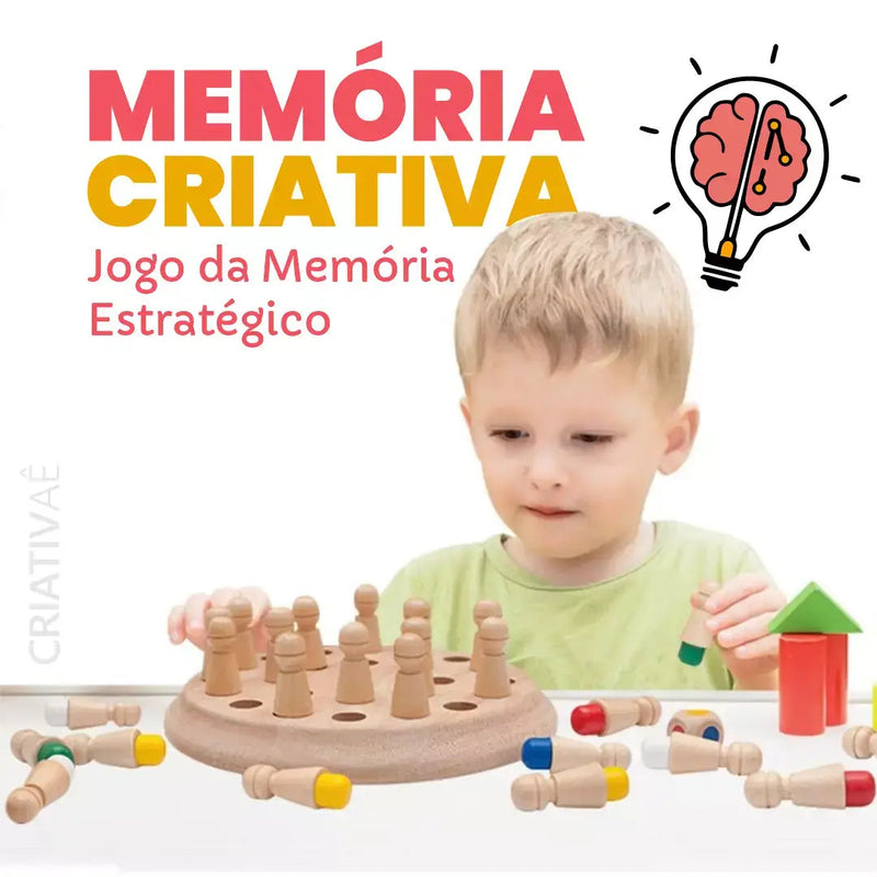 Memória Criativa - Jogo da Memória Estratégico Cognitivo + Brinde Criativaê 
