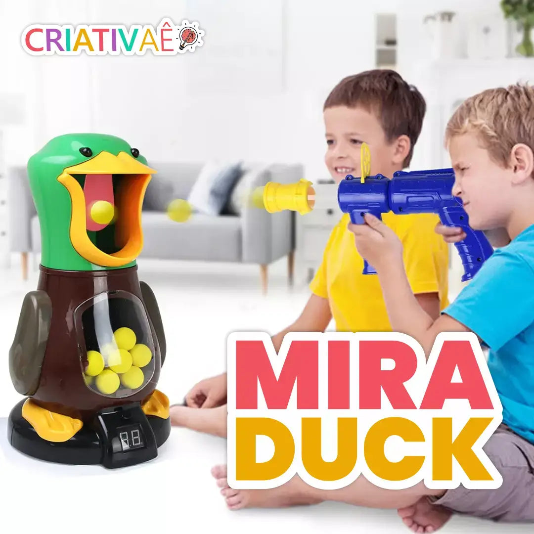 Mira Duck - Brinquedo Infantil de Tiro ao Alvo + Brinde Exclusivo I&C 3 Criativaê