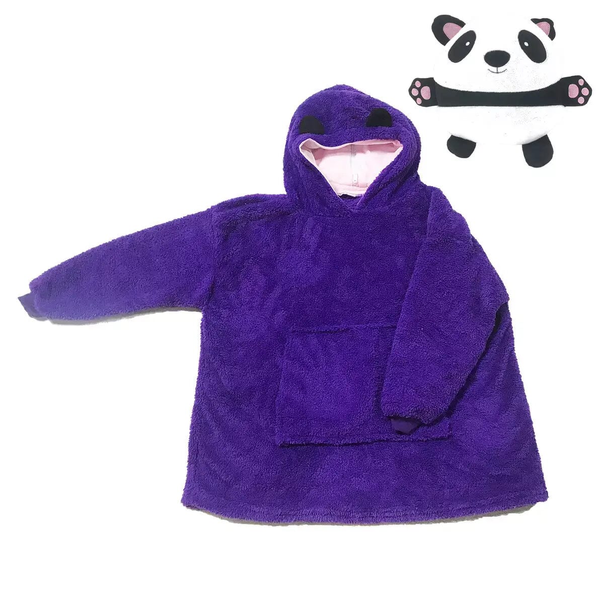 Moletom Infantil Bichinhos - Feito de Lã, Antialérgico e com Capuz I&C 3 Criativaê Pandinha