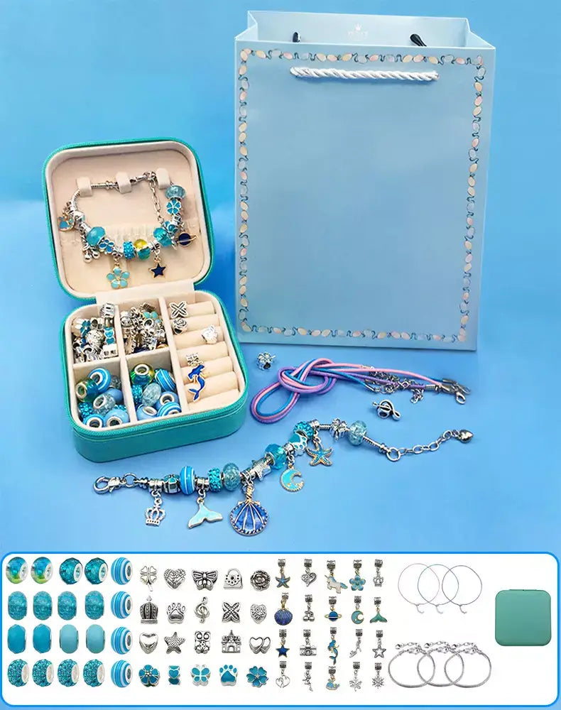 Monta Bijubs - Kit para montagem de pulseiras infantil + Brinde Exclusivo Criativaê