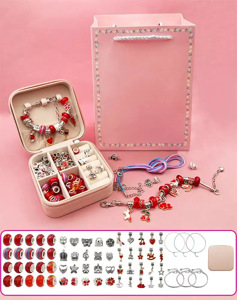 Monta Bijubs - Kit para montagem de pulseiras infantil + Brinde Exclusivo Criativaê