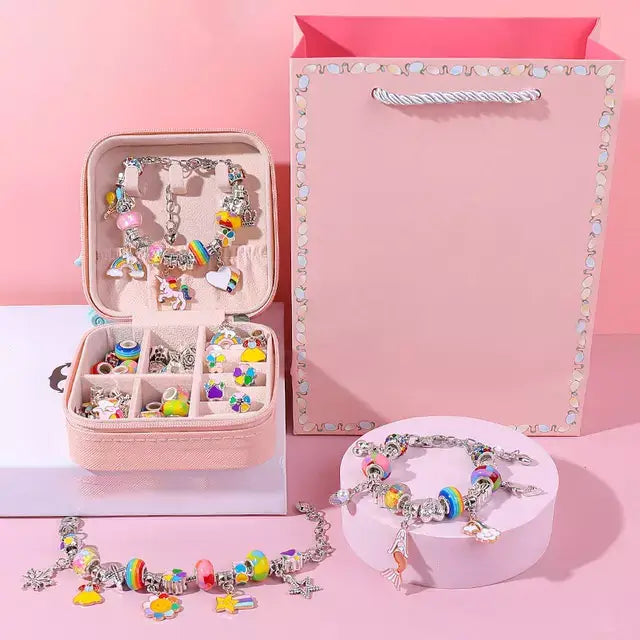 Monta Bijubs - Kit para montagem de pulseiras infantil + Brinde Exclusivo Criativaê