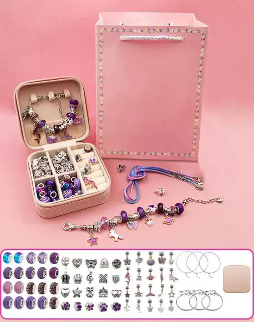 Monta Bijubs - Kit para montagem de pulseiras infantil + Brinde Exclusivo Criativaê
