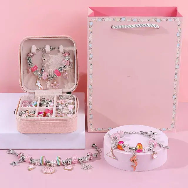 Monta Bijubs - Kit para montagem de pulseiras infantil + Brinde Exclusivo Criativaê