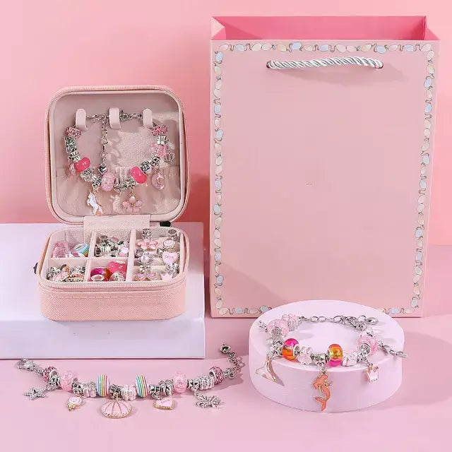Monta Bijubs - Kit para montagem de pulseiras infantil + Brinde Exclusivo Criativaê 