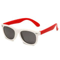 Óclitos - Óculos Polarizados Resistentes + Brinde Exclusivo 3+ Criativaê Branco e Vermelho 