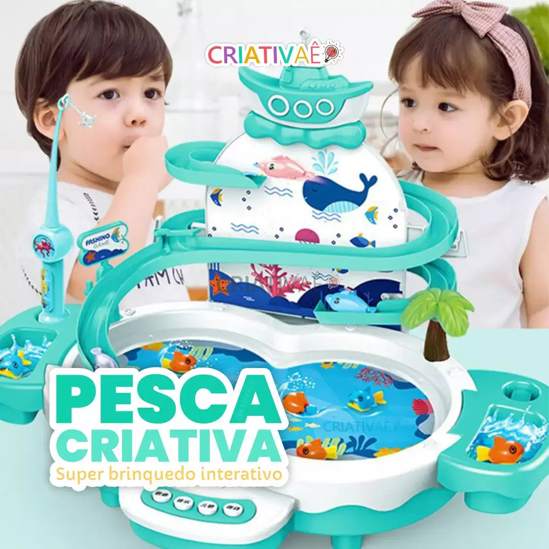 Pesca Criativa - Super Brinquedo de Pescaria Interativo + Brinde Exclusivo Criativaê