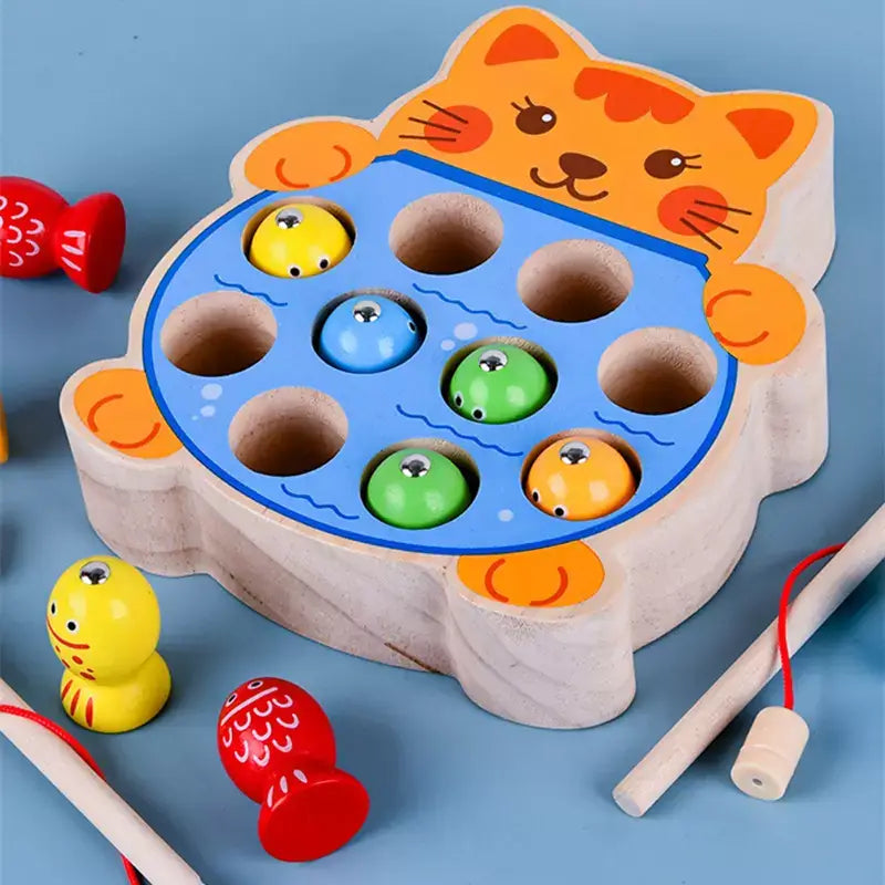 Pescadinho - Brinquedo de Pescaria Magnética + Brinde Exclusivo 3+ Criativaê Gatinho