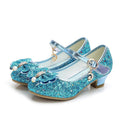Pezinhos Encantados: Sapato Infantil Estilo Boneca com Laço e Salto Criativaê Azul 26 