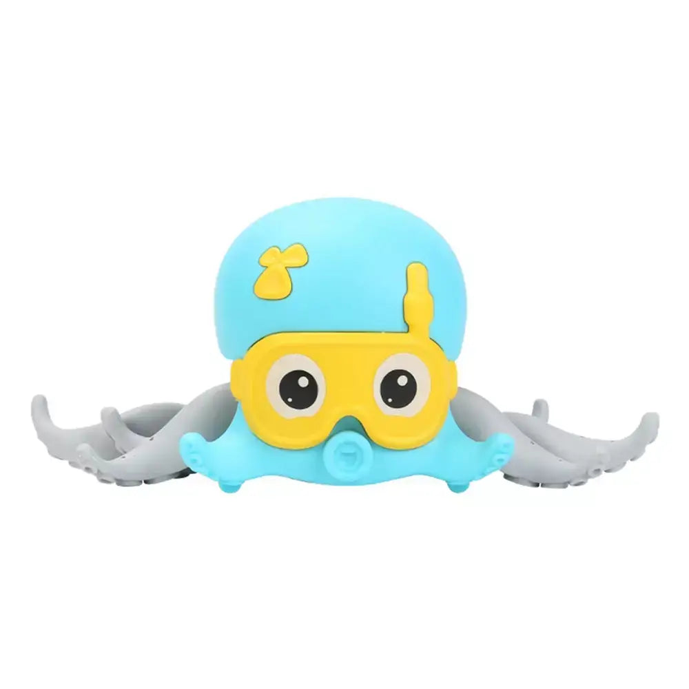 Polvo Polvilho - Brinquedo Interativo Terrestre e Aquático + Brinde Exclusivo Criativaê Azul Claro