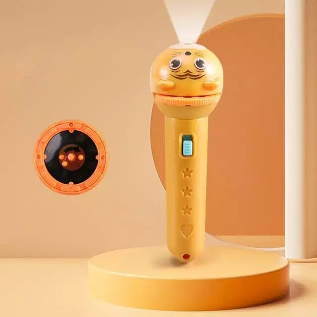 Projector Animals - Lanterna Projetora de Imagens Educativas Infantil I&C 3 Criativaê Amarelo
