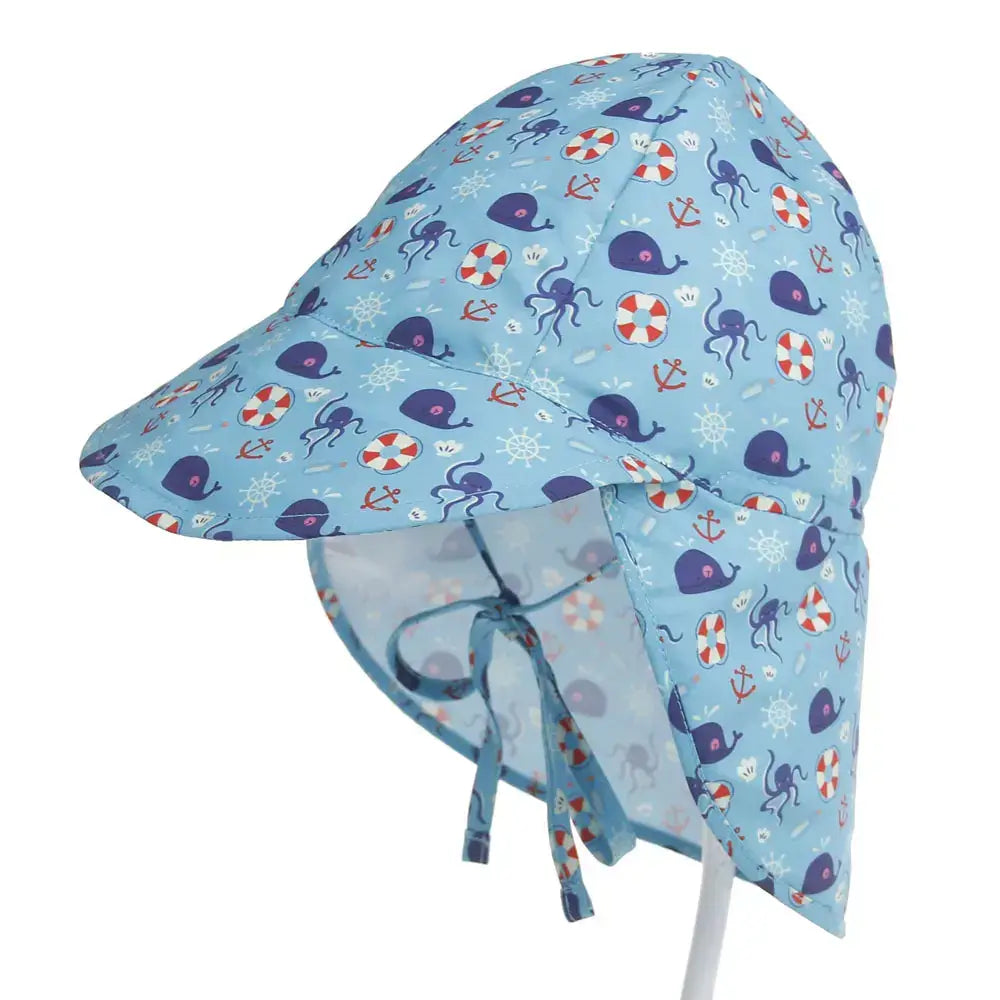 Protect Sol Baby - Chapéu Protetor para Sol + Brinde Exclusivo Criativaê Fundo do Mar P - 3 a 18 Meses