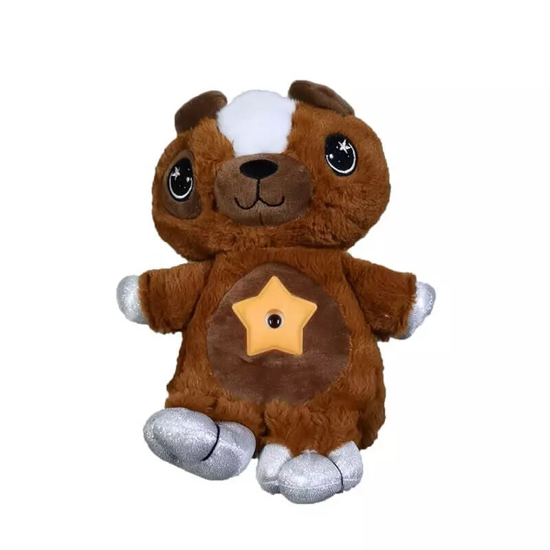Pup Star - Brinquedo de Pelúcia com Projetor Criativaê I&C 3 Criativaê Ursinho Marrom