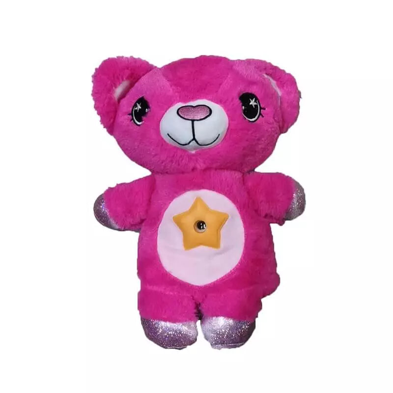 Pup Star - Brinquedo de Pelúcia com Projetor Criativaê I&C 3 Criativaê Ursinho Rosa