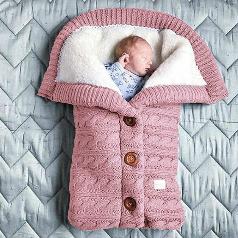 Saco de Dormir Bebê em Tricot Ultra Confort I&C 3 Criativaê Rosa 68cm x 40cm