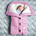 Saco de Dormir Bebê em Tricot Ultra Confort I&C 3 Criativaê Rosa Pink 68cm x 40cm 