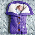 Saco de Dormir Bebê em Tricot Ultra Confort I&C 3 Criativaê Roxo 68cm x 40cm 