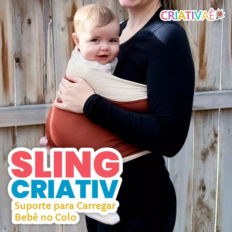 Sling Criativ - Suporte para Carregar Bebê no Colo Criativaê 