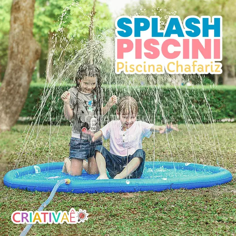 Splash Piscini - Piscina Chafariz com Aspersor de água + Brinde Exclusivo 3+ Criativaê